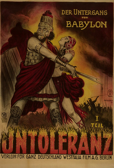 Plakat zum Film: Intolerance - I. Teil : Der Untergang von Babylon