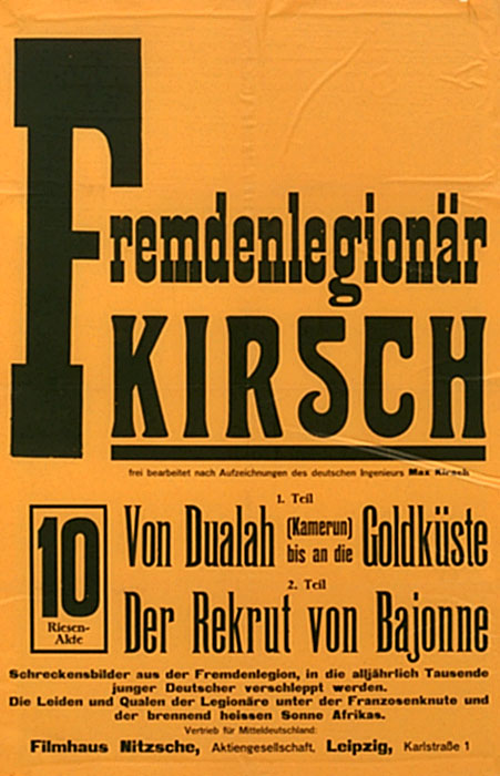 Plakat zum Film: Fremdenlegionär Kirsch