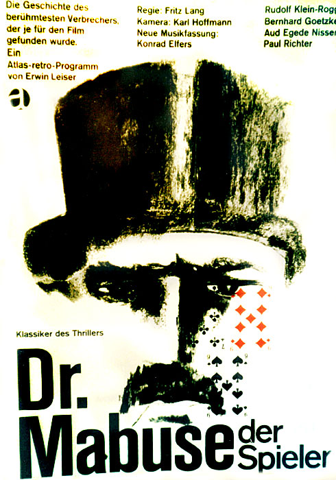 Plakat zum Film: Dr. Mabuse, der Spieler