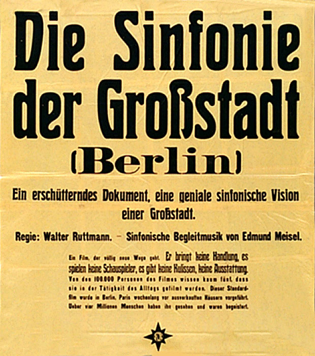 Plakat zum Film: Berlin: Die Sinfonie der Großstadt