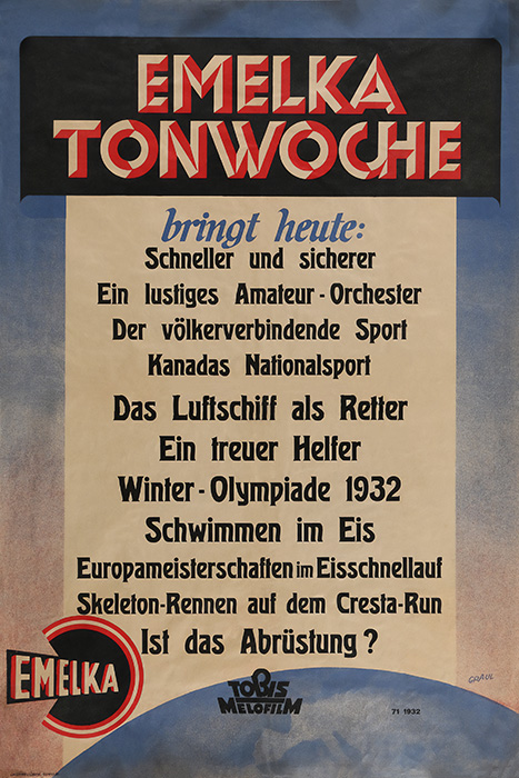 Plakat zum Film: Emelka-Tonwoche Nr. 71/1932