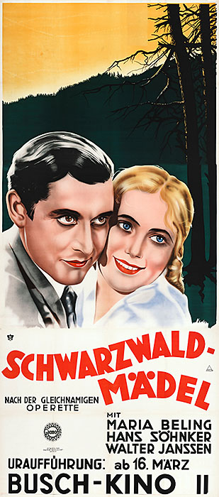 Plakat zum Film: Schwarzwaldmädel