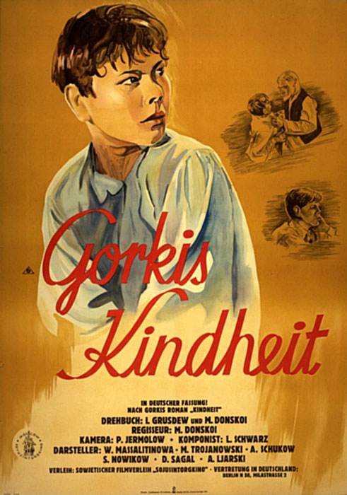 Plakat zum Film: Gorkis Kindheit