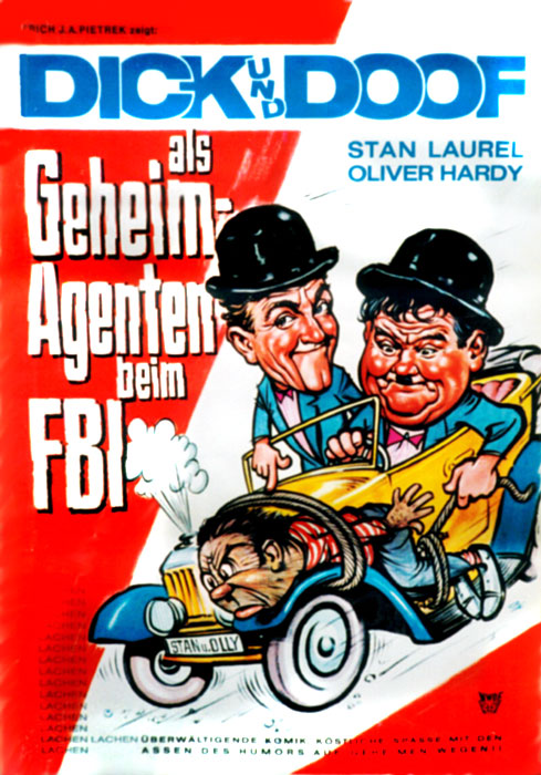 Plakat zum Film: Dick und Doof als Geheimagenten beim FBI
