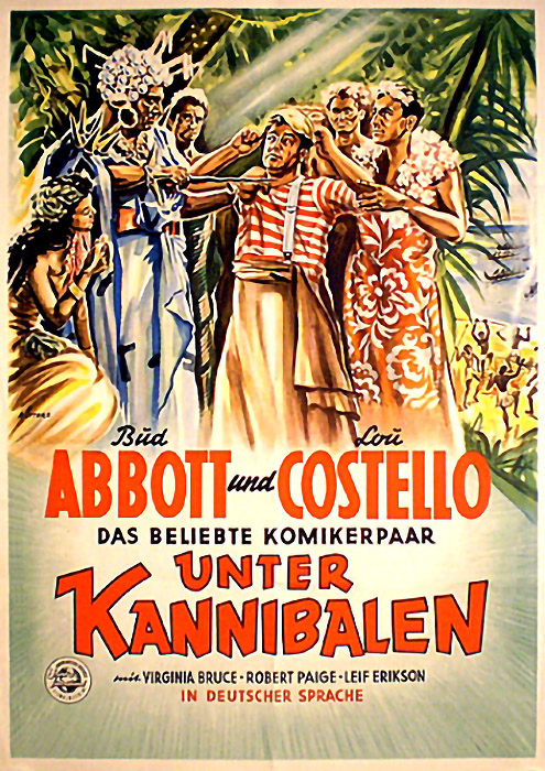 Plakat zum Film: Abbott und Costello unter Kannibalen