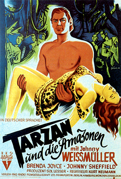 Plakat zum Film: Tarzan und die Amazonen
