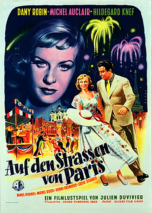 Plakat zum Film: Auf den Strassen von Paris