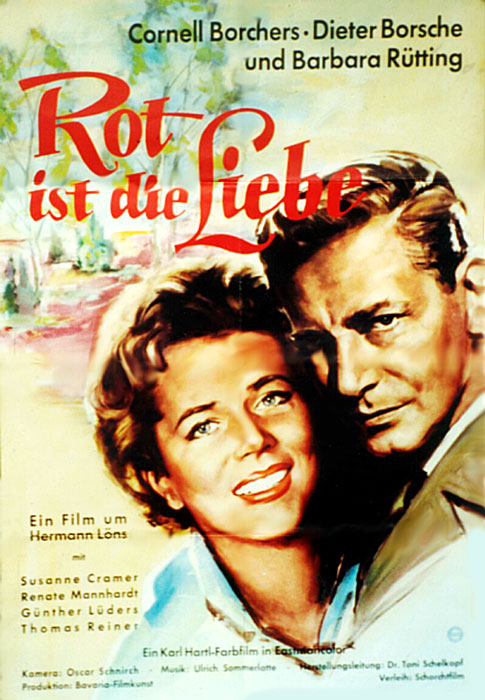 Plakat zum Film: Rot ist die Liebe