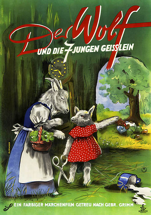 filmplakat wolf und die sieben geißlein der 1957
