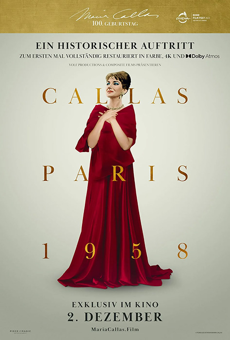 Plakat zum Film: Callas - Paris, 1958