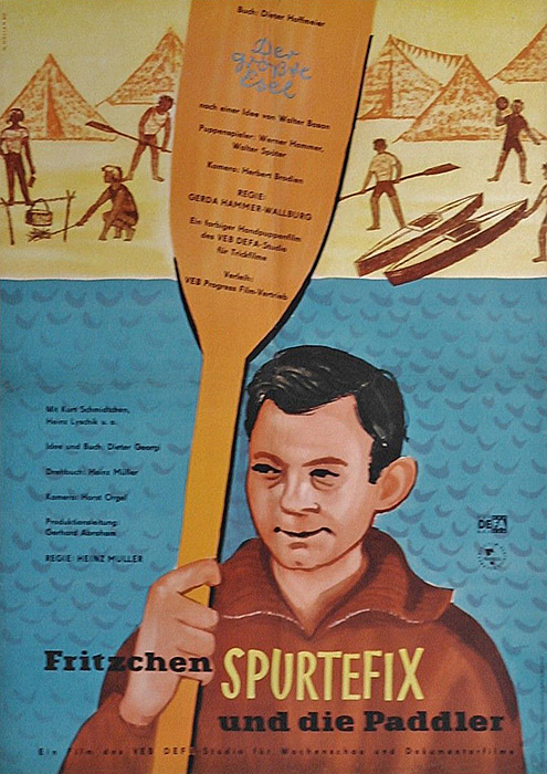 Plakat zum Film: Fritzchen Spurtefix und die Paddler