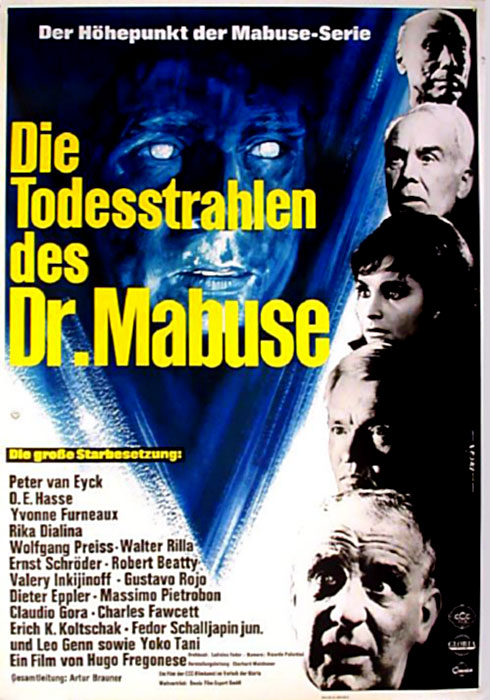 Plakat zum Film: Todesstrahlen des Dr. Mabuse, Die