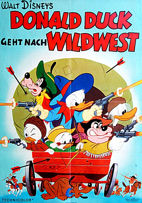 Plakat zum Film: Donald Duck geht nach Wildwest