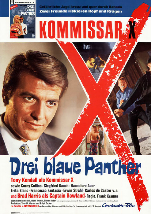 Plakat zum Film: Kommissar X - Drei blaue Panther