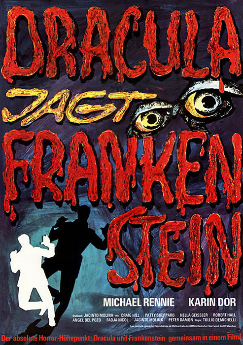 Plakat zum Film: Dracula jagt Frankenstein