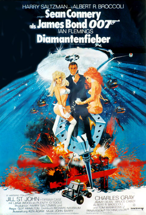 Plakat zum Film: James Bond 007: Diamantenfieber