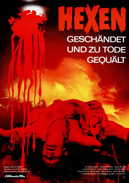 Plakat zum Film: Hexen geschändet und zu Tode gequält