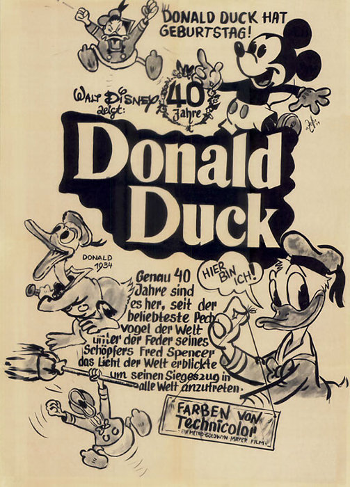 Plakat zum Film: 40 Jahre Donlad Duck