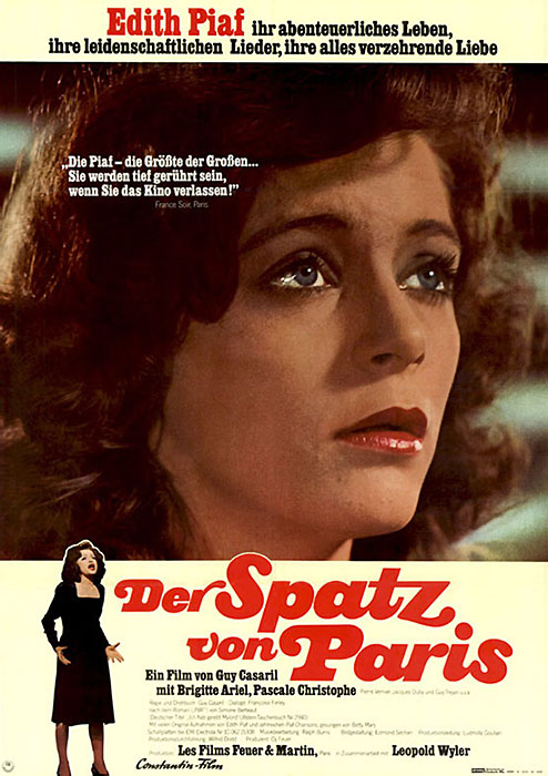Plakat zum Film: Spatz von Paris, Der - Edith Piaf