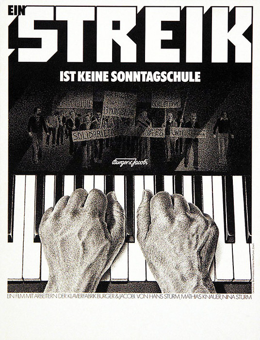 Plakat zum Film: Streik ist keine Sonntagsschule, Ein