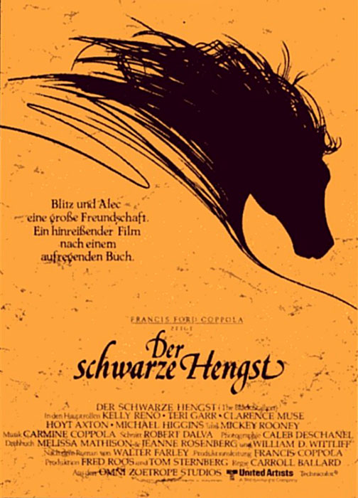 Plakat zum Film: schwarze Hengst, Der