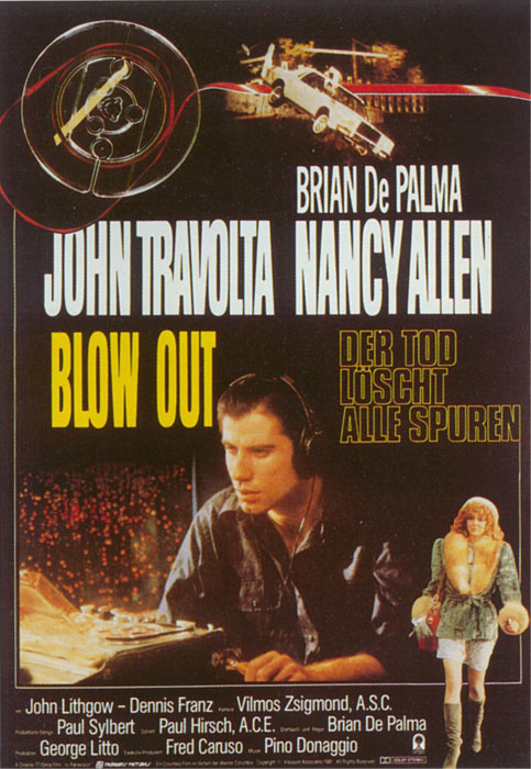 Plakat zum Film: Blow out - Der Tod Löscht alle Spuren