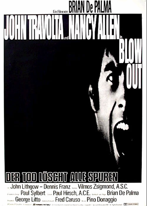 Plakat zum Film: Blow out - Der Tod Löscht alle Spuren