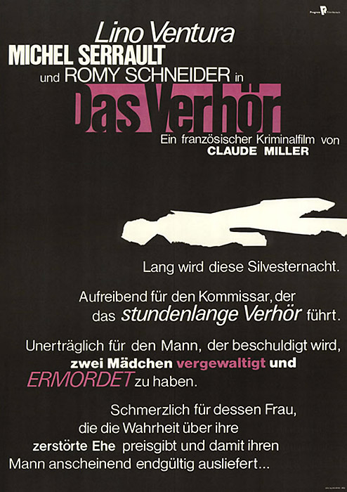 Plakat zum Film: Verhör, Das