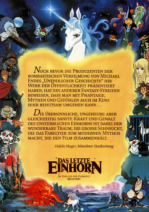 Plakat zum Film: letzte Einhorn, Das