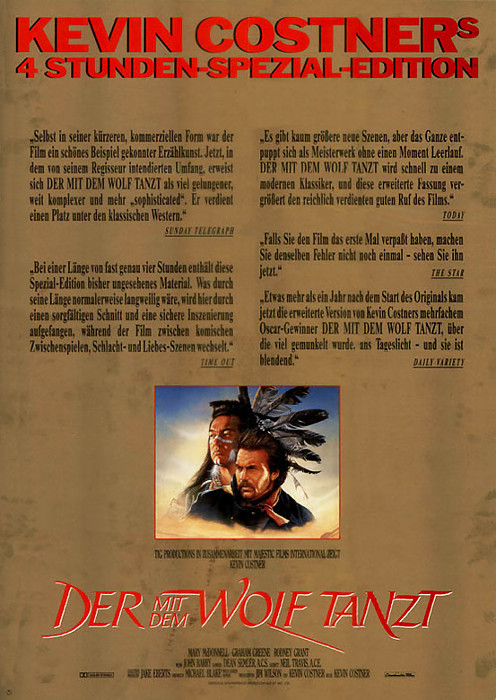 Plakat zum Film: Der mit dem Wolf tanzt