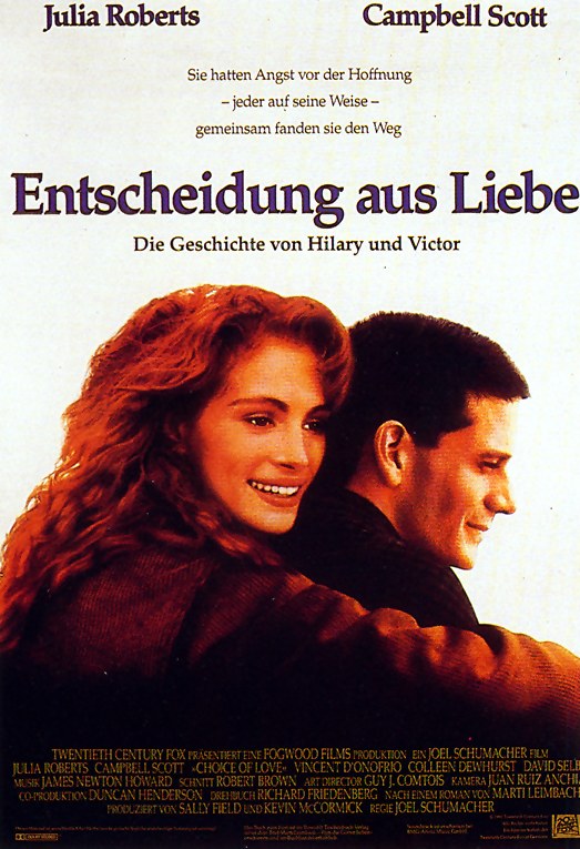 Filmplakat Entscheidung aus Liebe (1991) FilmposterArchiv