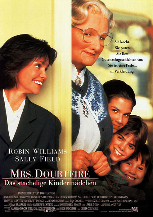Plakat zum Film: Mrs. Doubtfire - Das stachelige Kindermädchen