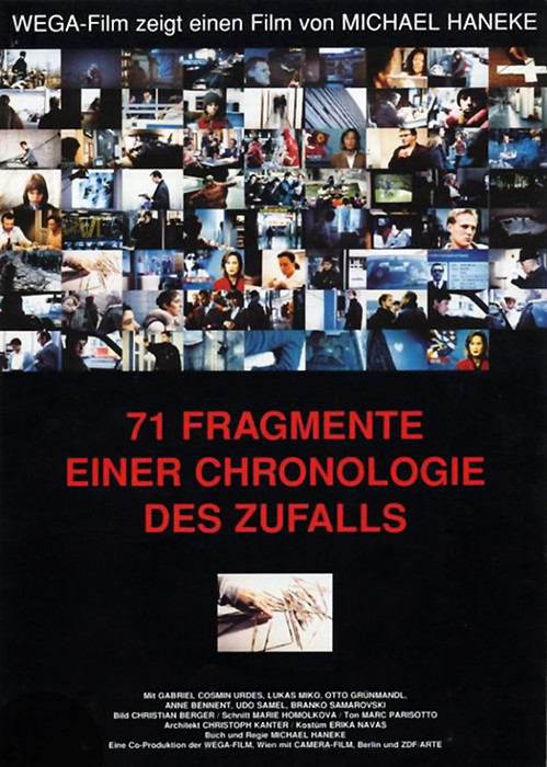 Plakat zum Film: 71 Fragmente einer Chronologie des Zufalls