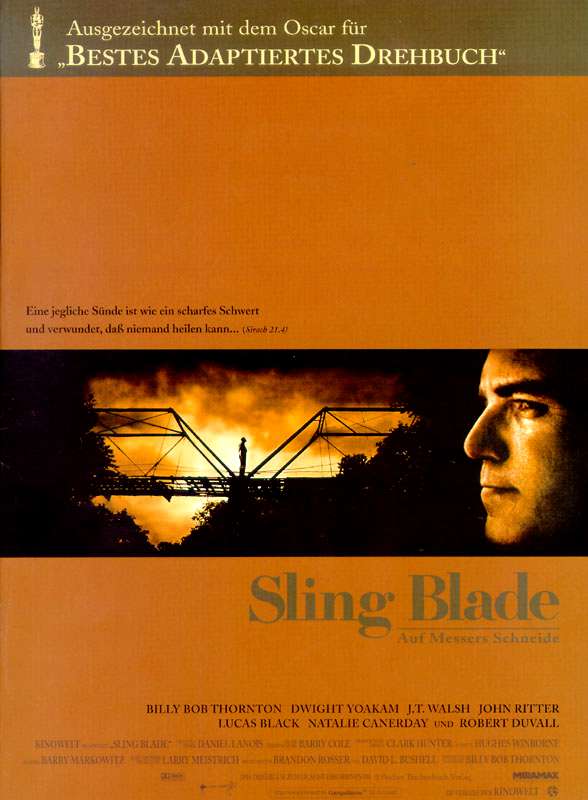 Plakat zum Film: Sling Blade - Auf Messers Schneide