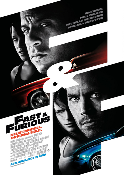 Plakat zum Film: Fast & Furious 4 - Neues Modell. Originalteile.