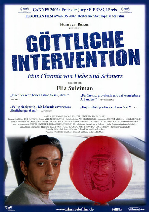 Plakat zum Film: Göttliche Intervention - Eine Chronik von Liebe und Schmerz