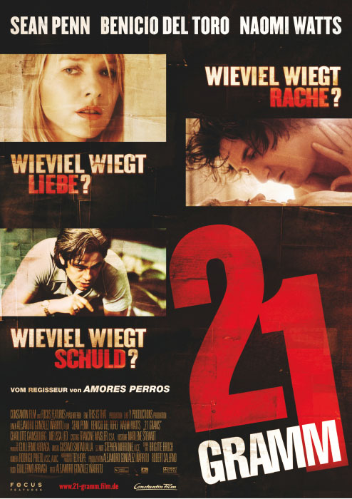 Plakat zum Film: 21 Gramm