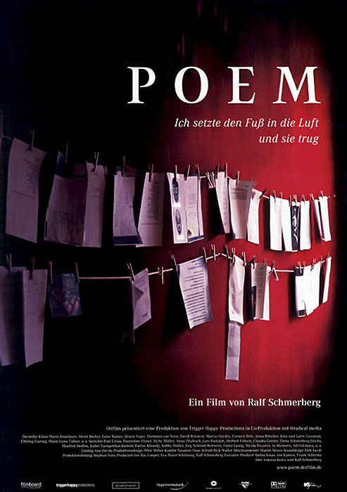 Plakat zum Film: Poem - Ich setzte den Fuß in die Luft und sie trug