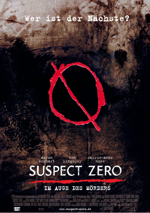 Plakat zum Film: Suspect Zero
