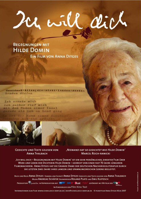 Plakat zum Film: Ich will dich - Begegnungen mit Hilde Domin