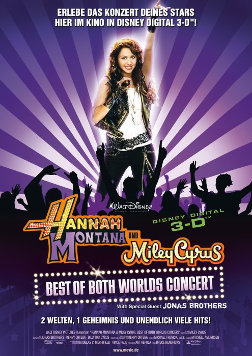 Plakat zum Film: Hannah Montana und Miley Cyrus - Best of Both Worlds Concert