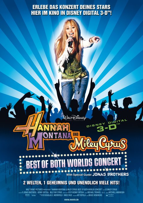 Plakat zum Film: Hannah Montana und Miley Cyrus - Best of Both Worlds Concert