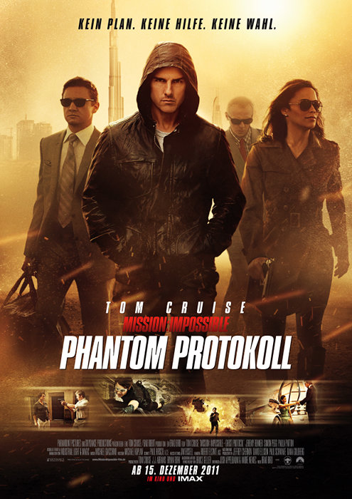 Plakat zum Film: Mission: Impossible - Phantom Protokoll