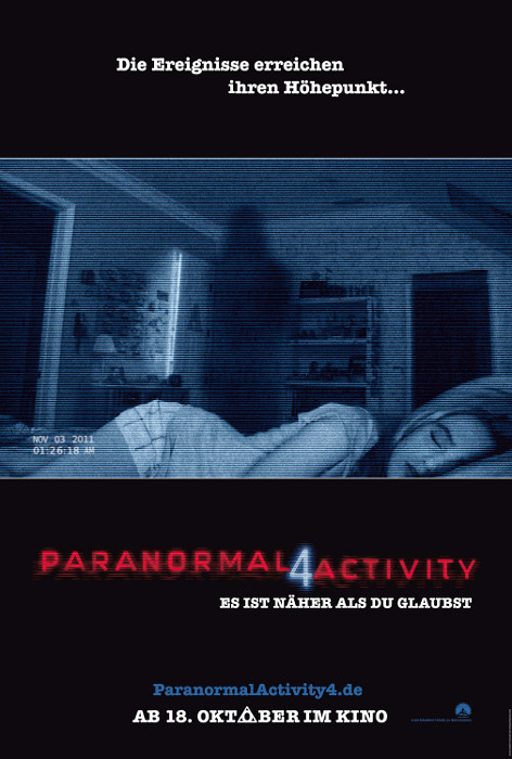 Plakat zum Film: Paranormal Activity 4