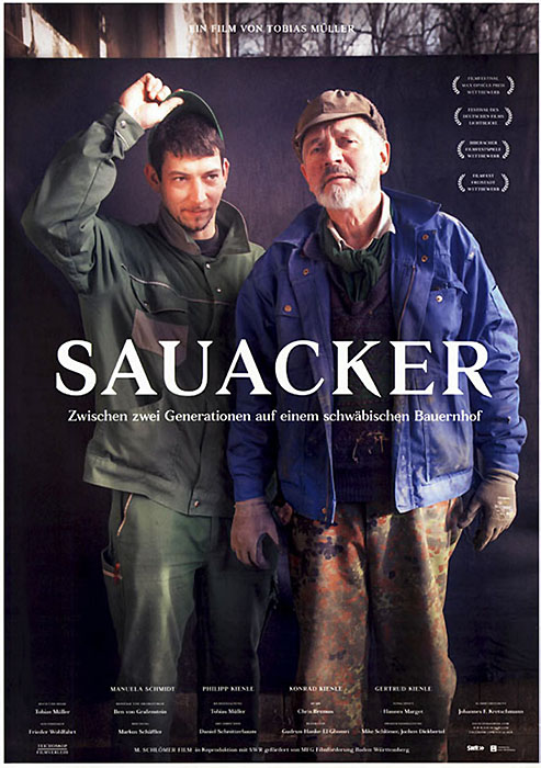 Plakat zum Film: Sauacker - Zwischen zwei Generationen auf einem schwäbischen Bauernhof