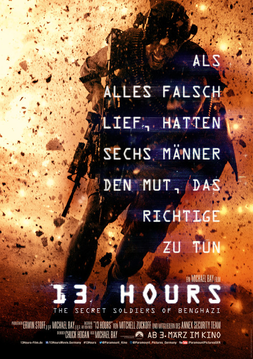 Plakat zum Film: 13 Hours - The Secret Soldiers of Benghazi