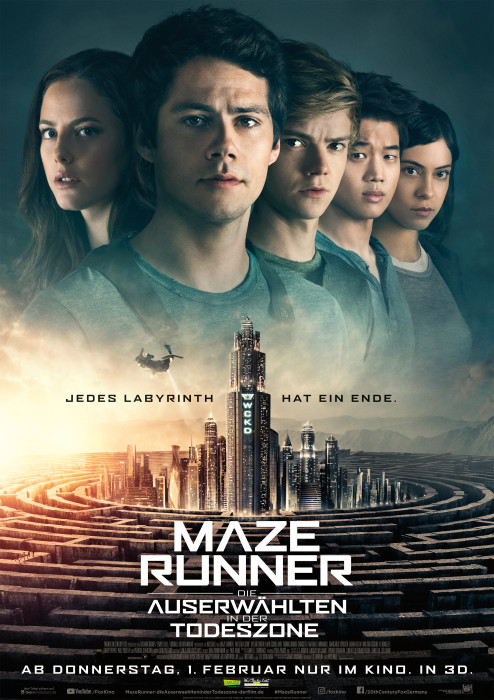 Plakat zum Film: Maze Runner - Die Auserwählten in der Todeszone