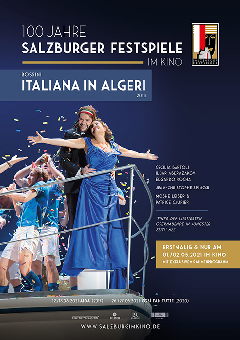 Plakat zum Film: 100 Jahre Salzburg Festspiele im Kino: Rossini - Italiana in Algeri