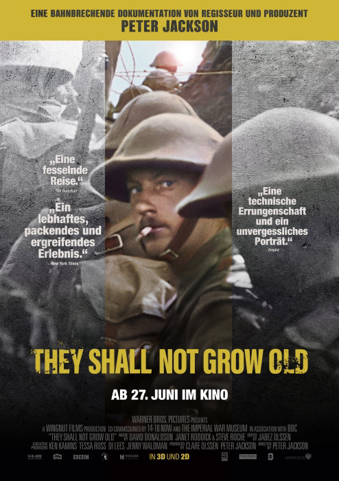 Plakat zum Film: They Shall Not Grow Old