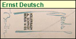 Signatur des Grafikers Ernst Deutsch (Ernst Dryden)